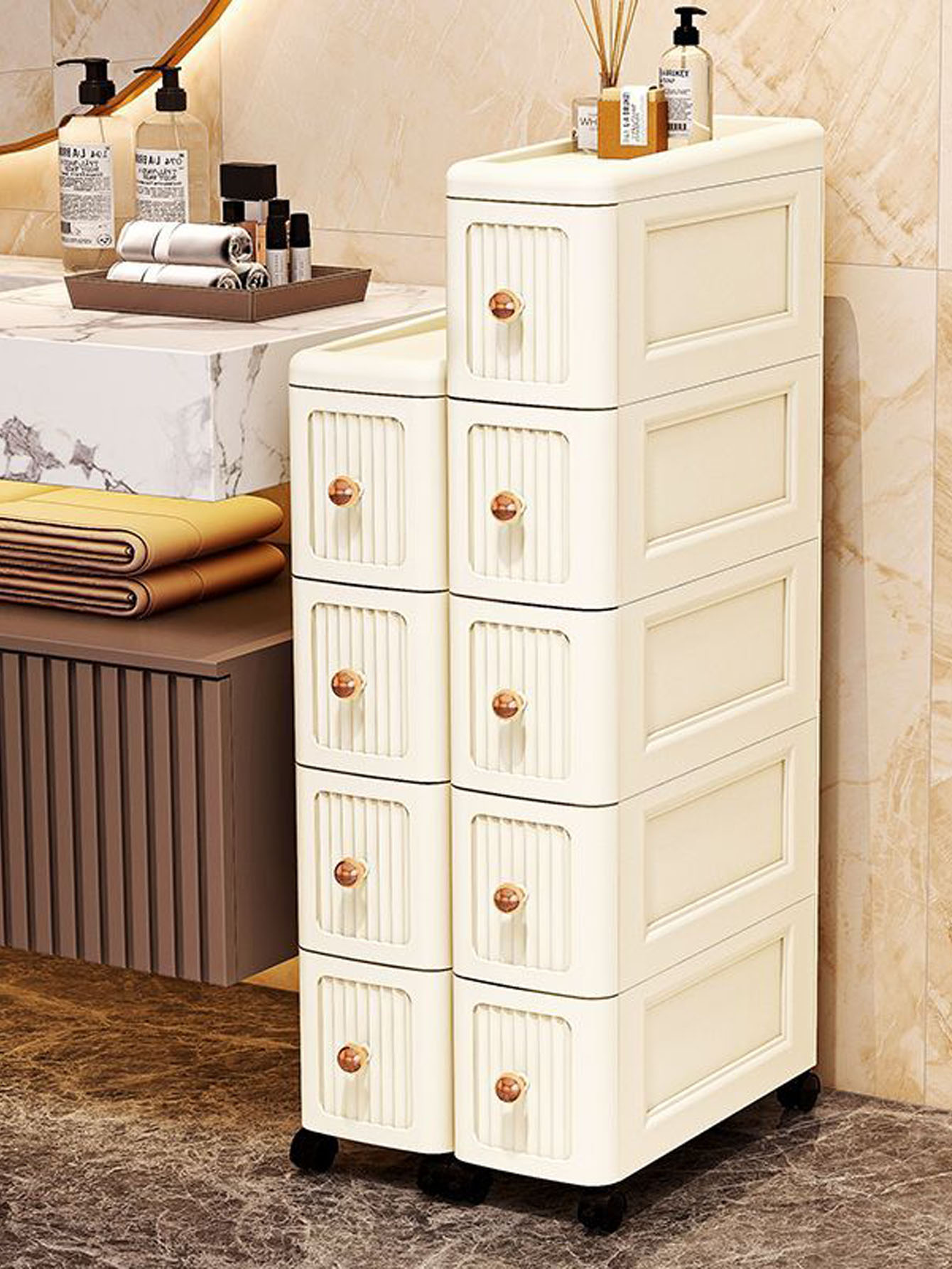 Storage & Organization - 15CM 폭의 간격이 있는 수납장 –