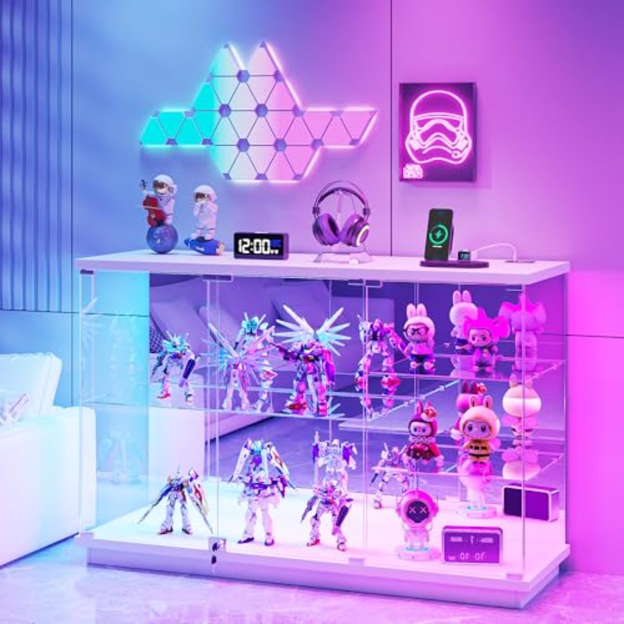 Lighting - 수집품 보관용 잠금장치가 있는 RGB 유리