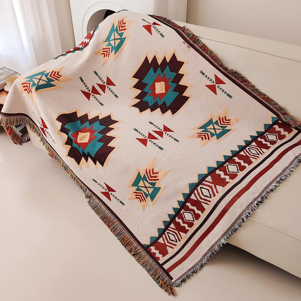오버사이즈 보헤미안 아즈텍 담요 프린지 장식 남서부 기 - Boho Throw Blanket Fringe 리뷰 및 가격