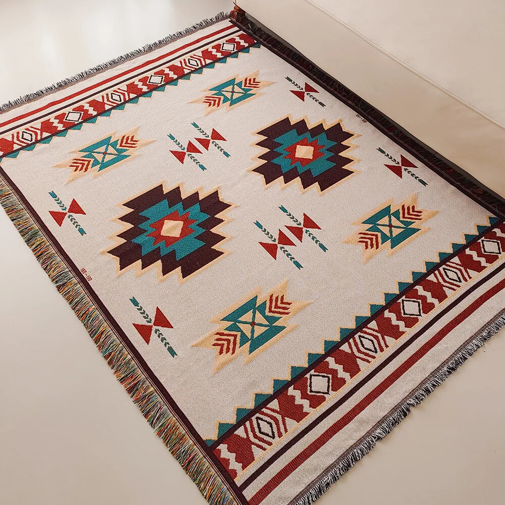 오버사이즈 보헤미안 아즈텍 담요 프린지 장식 남서부 기 - Boho Throw Blanket Fringe 리뷰 및 가격