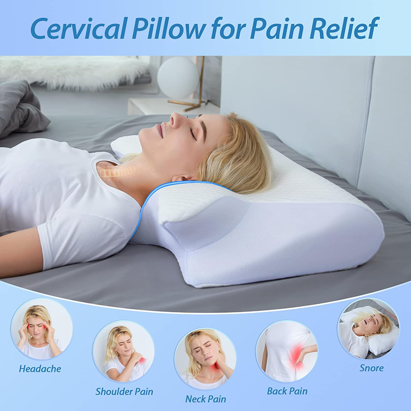 새로운 메모리폼 경추 베개 2 in 1 인체공학적 컨투 - Anti Snore Contour Pillow 리뷰 및 가격