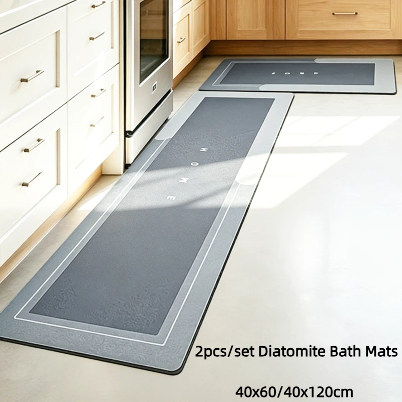 2개 1세트, 규조토 욕실 매트, 흡수성 및 미끄럼 방 - Quick Dry Diatomite Bath Mat 리뷰 및 가격