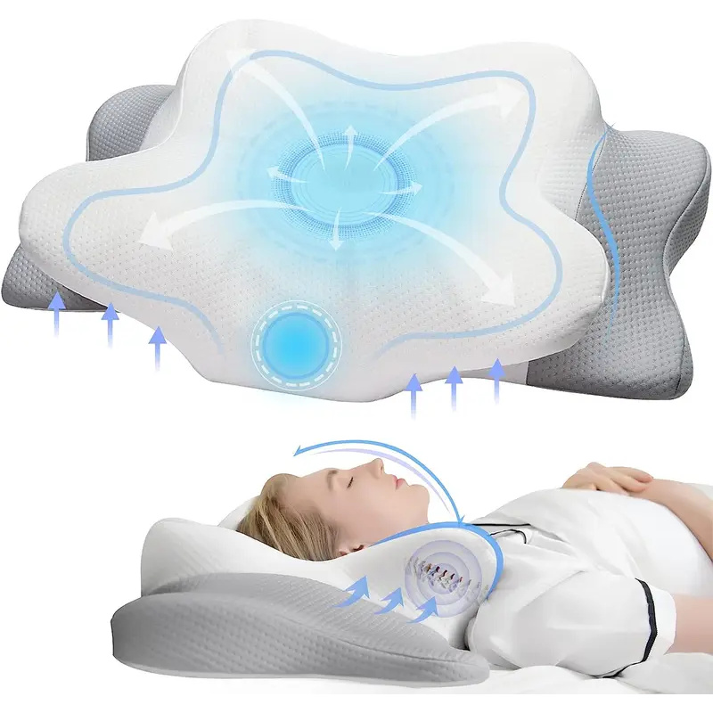 무취 정형외과용 베개, 목과 어깨 통증 완화 메모리폼  - Memory Foam Orthopedic Pillow Neck Pain 리뷰 및 가격