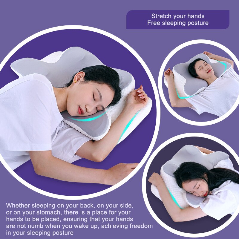 메모리폼 베개 나비형 편안한 경추 슬로우 리바운드 목  - Memory Foam Orthopedic Pillow Neck Pain 리뷰 및 가격