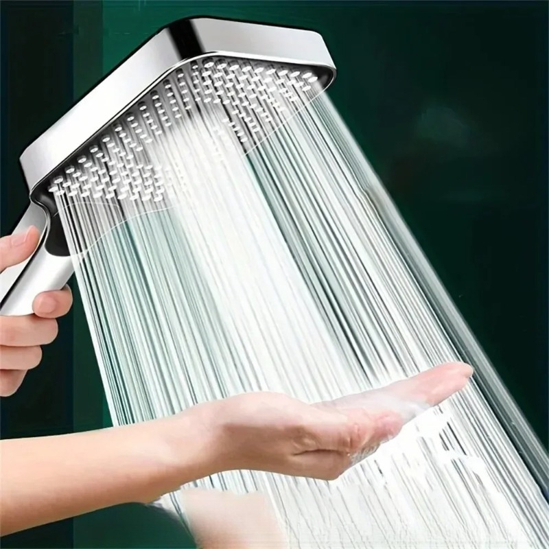 정사각형 손잡이형 샤워 헤드, 3가지 분사 모드, 강력 - High Pressure Shower Head Handheld 리뷰 및 가격