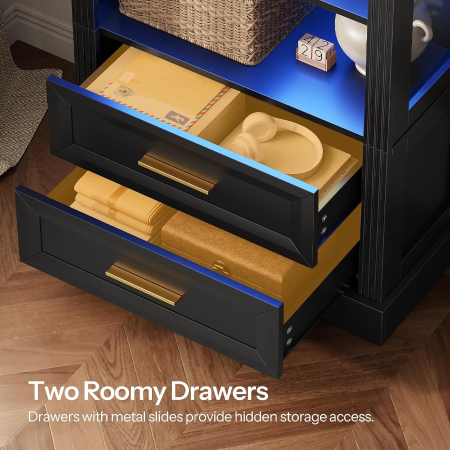 전시용 수납장, 2개의 서랍이 있는 높은 아치형 책장, - Storage & Organization 리뷰 및 가격