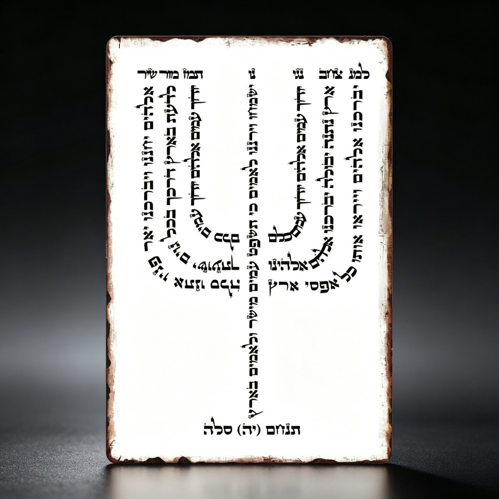 CIFBUY 빈티지 히브리어 YHVH 알루미늄 벽 예술 - Home Decor 리뷰 및 가격