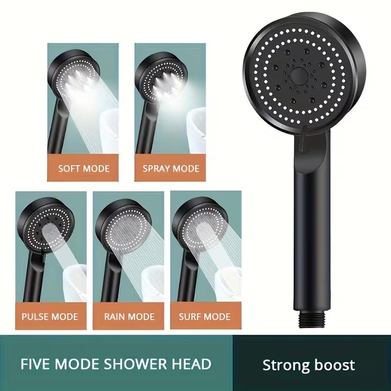 2개 고압 샤워 헤드, 5/6가지 모드, 레인/마사지/ - High Pressure Shower Head Handheld 리뷰 및 가격