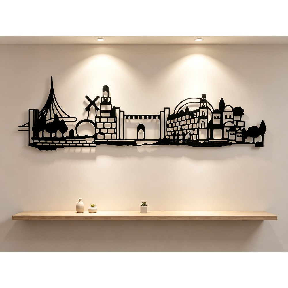 CIFBUY 금속 벽 장식 예술품, 예루살렘 스카이라인 - Home Decor 리뷰 및 가격