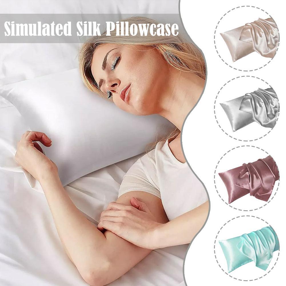 머리 피부에 대 한 럭셔리 새틴 베개 케이스 실크 새틴 - Satin Silk Pillowcase Hair Skin 리뷰 및 가격