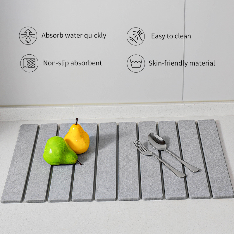 접이식 직사각형 규조토 욕실매트 초강력 흡수 빠른 건조 - Quick Dry Diatomite Bath Mat 리뷰 및 가격