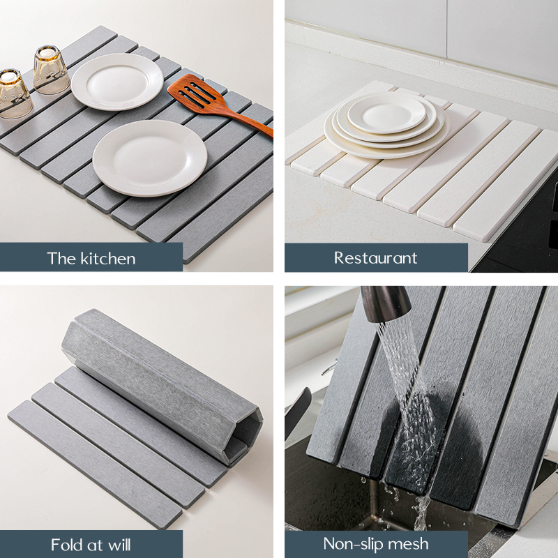 접이식 직사각형 규조토 욕실매트 초강력 흡수 빠른 건조 - Quick Dry Diatomite Bath Mat 리뷰 및 가격