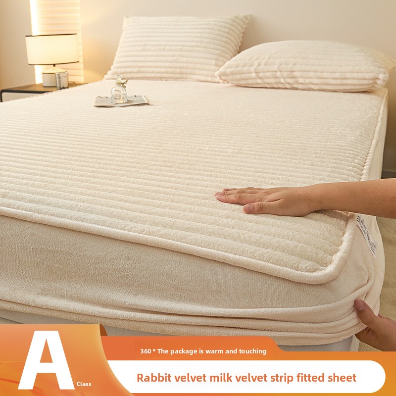 모조 토끼털 겨울용 침대 시트 세트 (베개 커버 2개  - Fitted Bed Sheets Deep Pocket 리뷰 및 가격
