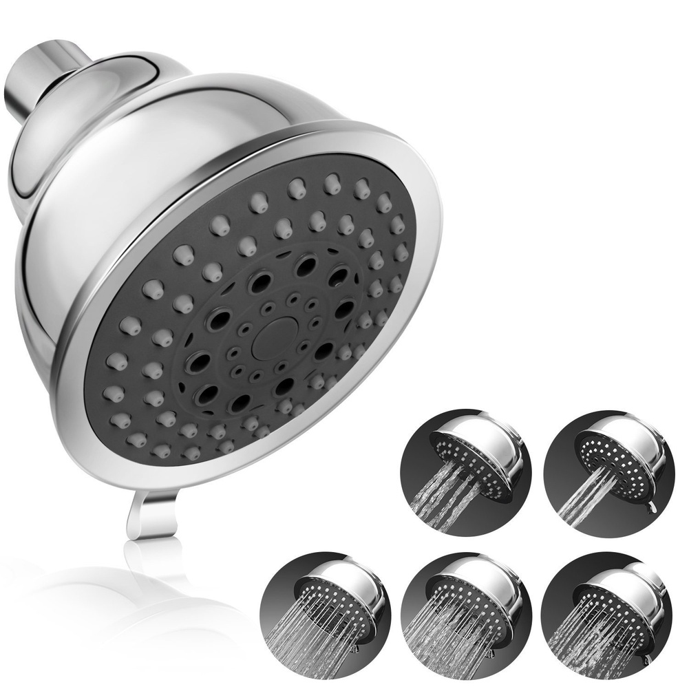 1pc 욕실 샤워 헤드 5 기어 조절 가능 고압 절수  - High Pressure Shower Head Handheld 리뷰 및 가격