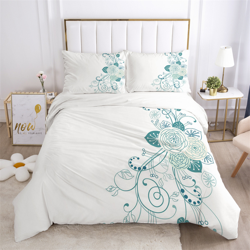 꽃잎 침구 세트 마이크로 화이버 나비 이불 커버 연꽃  - Aesthetic Floral Duvet Cover 리뷰 및 가격