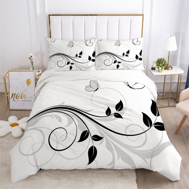 꽃잎 침구 세트 마이크로 화이버 나비 이불 커버 연꽃  - Aesthetic Floral Duvet Cover 리뷰 및 가격