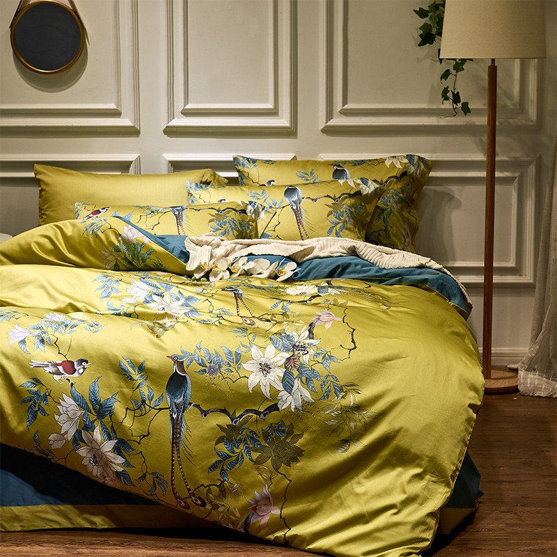 럭셔리 600TC 이집트 면 침구 세트, 새 식물 꽃, - Aesthetic Floral Duvet Cover 리뷰 및 가격